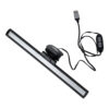 GloboStar® 76552 Φωτιστικό Οθόνης Anti-Glare E-Reading LED 5W 565lm DC 5V με Καλώδιο Τροφοδοσίας USB 2.0 & Ενσωματωμένο Χειριστήριο Εναλλαγής Χρωμάτων CCT Θερμό Λευκό 2700K – Φυσικό Λευκό 4500K – Ψυχρό Λευκό 6000K Dimmable Μαύρο Μ26 x Π4.5 x Υ4.5cm