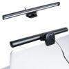 GloboStar® 76552 Φωτιστικό Οθόνης Anti-Glare E-Reading LED 5W 565lm DC 5V με Καλώδιο Τροφοδοσίας USB 2.0 & Ενσωματωμένο Χειριστήριο Εναλλαγής Χρωμάτων CCT Θερμό Λευκό 2700K – Φυσικό Λευκό 4500K – Ψυχρό Λευκό 6000K Dimmable Μαύρο Μ26 x Π4.5 x Υ4.5cm
