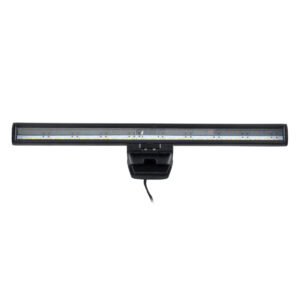 GloboStar® 76552 Φωτιστικό Οθόνης Anti-Glare E-Reading LED 5W 565lm DC 5V με Καλώδιο Τροφοδοσίας USB 2.0 & Ενσωματωμένο Χειριστήριο Εναλλαγής Χρωμάτων CCT Θερμό Λευκό 2700K – Φυσικό Λευκό 4500K – Ψυχρό Λευκό 6000K Dimmable Μαύρο Μ26 x Π4.5 x Υ4.5cm