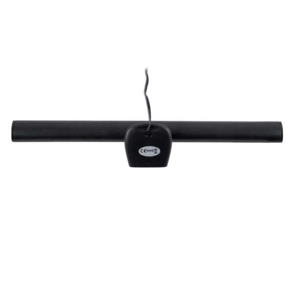 GloboStar® 76552 Φωτιστικό Οθόνης Anti-Glare E-Reading LED 5W 565lm DC 5V με Καλώδιο Τροφοδοσίας USB 2.0 & Ενσωματωμένο Χειριστήριο Εναλλαγής Χρωμάτων CCT Θερμό Λευκό 2700K – Φυσικό Λευκό 4500K – Ψυχρό Λευκό 6000K Dimmable Μαύρο Μ26 x Π4.5 x Υ4.5cm