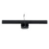 GloboStar® 76552 Φωτιστικό Οθόνης Anti-Glare E-Reading LED 5W 565lm DC 5V με Καλώδιο Τροφοδοσίας USB 2.0 & Ενσωματωμένο Χειριστήριο Εναλλαγής Χρωμάτων CCT Θερμό Λευκό 2700K – Φυσικό Λευκό 4500K – Ψυχρό Λευκό 6000K Dimmable Μαύρο Μ26 x Π4.5 x Υ4.5cm