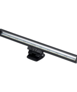GloboStar® 76552 Φωτιστικό Οθόνης Anti-Glare E-Reading LED 5W 565lm DC 5V με Καλώδιο Τροφοδοσίας USB 2.0 & Ενσωματωμένο Χειριστήριο Εναλλαγής Χρωμάτων CCT Θερμό Λευκό 2700K – Φυσικό Λευκό 4500K – Ψυχρό Λευκό 6000K Dimmable Μαύρο Μ26 x Π4.5 x Υ4.5cm