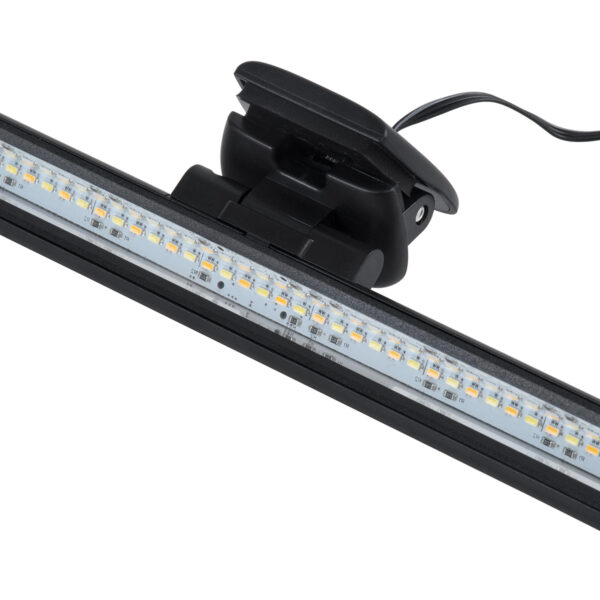 GloboStar® 76552 Φωτιστικό Οθόνης Anti-Glare E-Reading LED 5W 565lm DC 5V με Καλώδιο Τροφοδοσίας USB 2.0 & Ενσωματωμένο Χειριστήριο Εναλλαγής Χρωμάτων CCT Θερμό Λευκό 2700K – Φυσικό Λευκό 4500K – Ψυχρό Λευκό 6000K Dimmable Μαύρο Μ26 x Π4.5 x Υ4.5cm