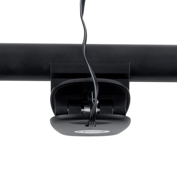 GloboStar® 76552 Φωτιστικό Οθόνης Anti-Glare E-Reading LED 5W 565lm DC 5V με Καλώδιο Τροφοδοσίας USB 2.0 & Ενσωματωμένο Χειριστήριο Εναλλαγής Χρωμάτων CCT Θερμό Λευκό 2700K – Φυσικό Λευκό 4500K – Ψυχρό Λευκό 6000K Dimmable Μαύρο Μ26 x Π4.5 x Υ4.5cm