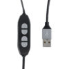 GloboStar® 76552 Φωτιστικό Οθόνης Anti-Glare E-Reading LED 5W 565lm DC 5V με Καλώδιο Τροφοδοσίας USB 2.0 & Ενσωματωμένο Χειριστήριο Εναλλαγής Χρωμάτων CCT Θερμό Λευκό 2700K – Φυσικό Λευκό 4500K – Ψυχρό Λευκό 6000K Dimmable Μαύρο Μ26 x Π4.5 x Υ4.5cm