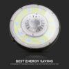 LED Καμπάνα 200W Dimmable V-TAC Pro Μαύρη 37000lm Φυσικό Λευκό 4000K IP65 – 7656
