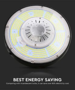 LED Καμπάνα 200W Dimmable V-TAC Pro Μαύρη 37000lm Φυσικό Λευκό 4000K IP65 – 7656