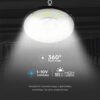 LED Καμπάνα 200W Dimmable V-TAC Pro Μαύρη 37000lm Φυσικό Λευκό 4000K IP65 – 7656