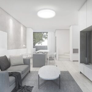 LED πλαφονιέρα 18W SMD στρογγυλή θερμό λευκό 3000K IP44 με λευκό σώμα με ανιχνευτή μικροκυμάτων V-TAC – 7659