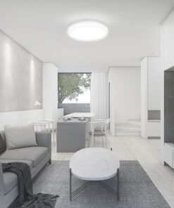 Πλαφονιέρα Οροφής LED 18W SMD 3000K IP44 Λευκού Χρώματος Aνιχνευτή μικροκυμάτων V-TAC – 76591