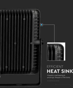 LED Προβολέας 100W V-TAC PRO Samsung Chip Μαύρος 100° 11500lm Αδιάβροχος IP65 Ψυχρό 6500K – 21767
