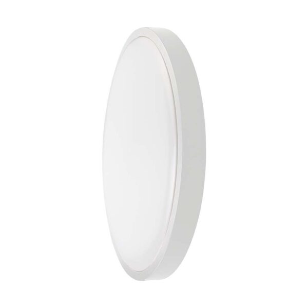 18W LED Dome Light Round Microwave Sensor White Frame 6500K IP44  V-TAC - 76611