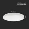Πλαφονιέρα LED Στρογγυλή 36W 4000K IP44 Με Ανιχνευτή Κίνησης Λευκή V-TAC Samsung Chip – 76651-24