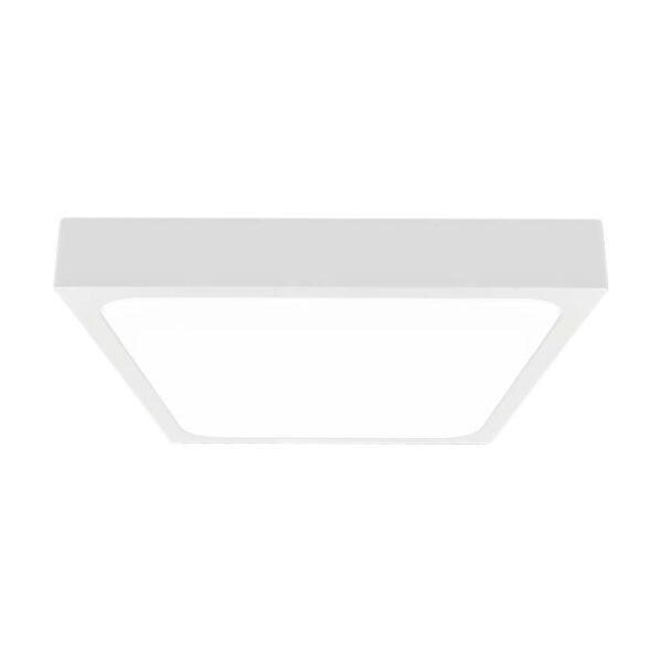 LED πλαφονιέρα 30W SMD τετράγωνη φυσικό λευκό 4000K IP44 με λευκό σώμα με ανιχνευτή μικροκυμάτων IP44 V-TAC – 7668