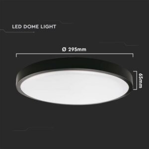 LED πλαφονιέρα 24W SMD στρογγυλή ψυχρό λευκό 4000K IP44 με λευκό σώμα με ανιχνευτή μικροκυμάτων V-TAC – 7670