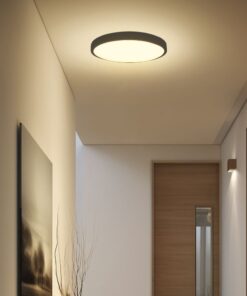 Πλαφονιέρα Στρογγυλή LED 36W 4000K IP44 με Ανιχνευτή Κίνησης Μαύρη V-TAC Samsung Chip – 76711-24