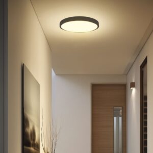 Πλαφονιέρα Στρογγυλή LED 36W 4000K IP44 με Ανιχνευτή Κίνησης Μαύρη V-TAC Samsung Chip – 76711-24