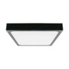 LED πλαφονιέρα 18W SMD τετράγωνη φυσικό λευκό 4000K IP44 με μαύρο σώμα με ανιχνευτή μικροκυμάτων V-TAC – 7672