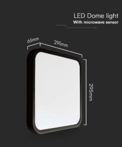 Φωτιστικό Οροφής LED 24W LED 4000K IP44 Μαύρου Χρώματος V-TAC – 76461VT