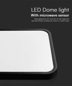 Φωτιστικό Οροφής LED 18W 3000K IP44 Μαύρο V-TAC – 76421VT