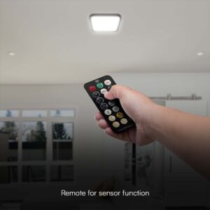 LED Πλαφονιέρα 36W Τετράγωνη με Ανιχνευτή Κίνησης Μαύρο Σώμα 4000K IP44 V-TAC – 76741