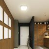 Πλαφονιέρα Τετράγωνη LED 36W 4000K IP44 με Ανιχνευτή Κίνησης Μαύρη V-TAC Samsung Chip – 76741-24
