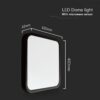Πλαφονιέρα Τετράγωνη LED 36W 4000K IP44 με Ανιχνευτή Κίνησης Μαύρη V-TAC Samsung Chip – 76741-24