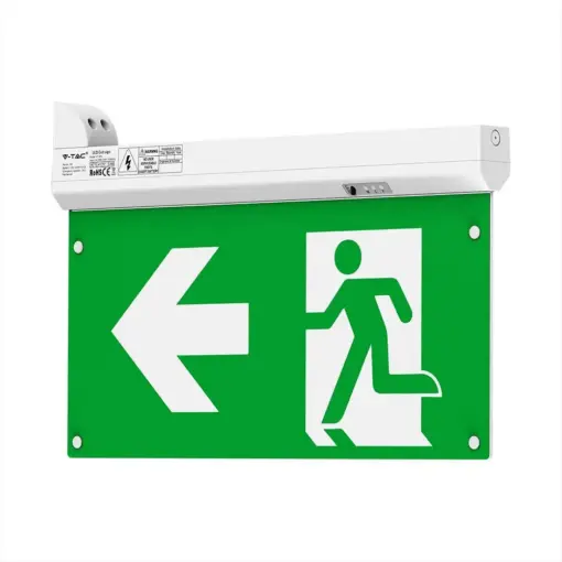 Φωτιστικό Ασφαλείας 4σε1  EXIT με κουμπί δοκιμής και RF Control 6000K V-TAC – 7675