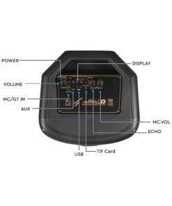 Φορητό Ασύρματο Επαναφορτιζόμενο Ηχείο Bluetooth 600W RGB LED Τηλεχειριστήριο & Μικρόφωνο Καραόκε – 7677