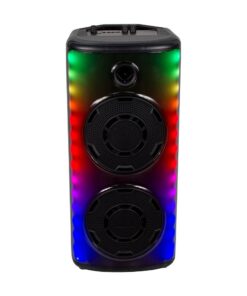 Φορητό Ασύρματο Επαναφορτιζόμενο Ηχείο Bluetooth 600W RGB LED Τηλεχειριστήριο & Μικρόφωνο Καραόκε – 7677
