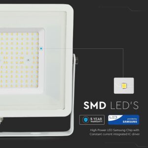 LED Προβολέας 100W V-TAC PRO Samsung Chip Λευκός 100° 12000lm Αδιάβροχος IP65 Ψυχρό Λευκό 6400K – 769