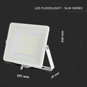 LED Προβολέας 100W V-TAC PRO Samsung Chip Λευκός 100° 12000lm Αδιάβροχος IP65 Ψυχρό Λευκό 6400K – 769