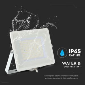 LED Προβολέας 100W V-TAC PRO Samsung Chip Λευκός 100° 12000lm Αδιάβροχος IP65 Ψυχρό Λευκό 6400K – 769