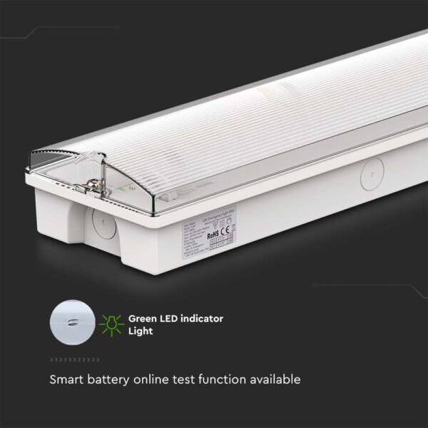 3W LED Φωτιστικό Ασφαλείας με Test Button & RF Control 6400K V-TAC – 7688