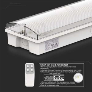 3W LED Φωτιστικό Ασφαλείας με Test Button & RF Control 6400K V-TAC – 7688