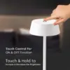 LED Επαναφορτιζόμενο Πορτατιφ 2W 3000Κ με Λευκό Σώμα  Dimmable  IP54 V-TAC – 7689