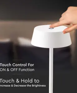 LED Επαναφορτιζόμενο Πορτατιφ 2W 3000Κ με Λευκό Σώμα Dimmable IP54 V-TAC – 7689