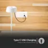 LED Επαναφορτιζόμενο Πορτατιφ 2W 3000Κ με Λευκό Σώμα  Dimmable  IP54 V-TAC – 7689