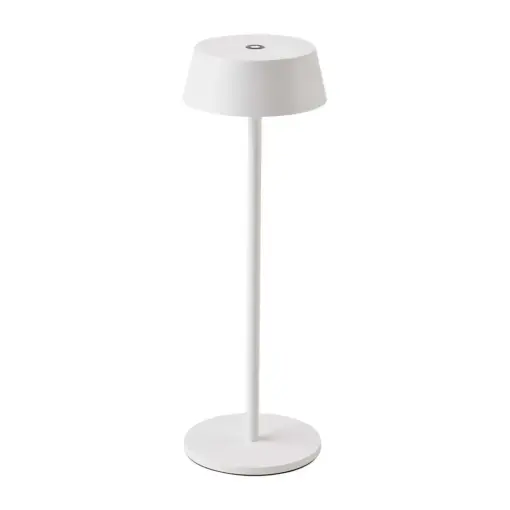 LED Επαναφορτιζόμενο Πορτατιφ 2W 3000Κ με Λευκό Σώμα  Dimmable  IP54 V-TAC – 7689