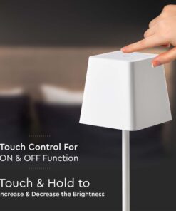 LED φωτιστικό γραφείου 2W επαναφορτιζόμενο 3000Κ με λευκό σώμα dimmable V-TAC – 7691