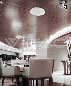 Wi-Fi Smart LED Πλαφονιέρα Λευκή με Έναστρο Κάλλυμα 36W V-TAC RGB+W CCT Dimmable – 7695