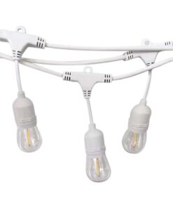 Καλώδιο Γιρλάντας 15m Λευκή με 15xE27 Ντουί Αδιάβροχο IP65 V-TAC – 7699