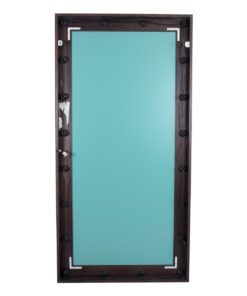 GloboStar® MAKEUP MIRROR-160×80-2 Μοντέρνος Καθρέπτης Μακιγιάζ με Πλαίσιο Φυσικού Ξύλου με Διακόπτη On/Off 20 x E27 AC220-240V – Μ80 x Π7 x Υ160cm – Καφέ Wenge
