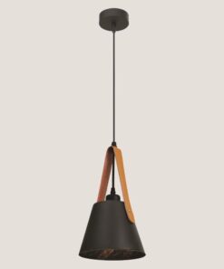 ΦΩΤΙΣΤΙΚΟ ΚΡΕΜΑΣΤΟ ΜΟΝΟΦΩΤΟ Ε27  ΜΑΥΡΟ EUROLAMP 144-28001