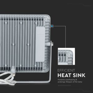 LED Προβολέας 100W V-TAC PRO Samsung Chip Γκρι 100° 11500lm Αδιάβροχος IP65 Ψυχρό   6400K – 21771