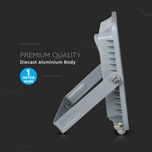 LED Προβολέας 100W V-TAC PRO Samsung Chip Γκρι 100° 11500lm Αδιάβροχος IP65 Ψυχρό   6400K – 21771