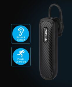 Ασύρματο Ακουστικό Bluetooth Handsfree V-TAC Μαύρο – 7700