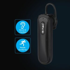 Ασύρματο Ακουστικό Bluetooth Handsfree V-TAC Μαύρο – 7700