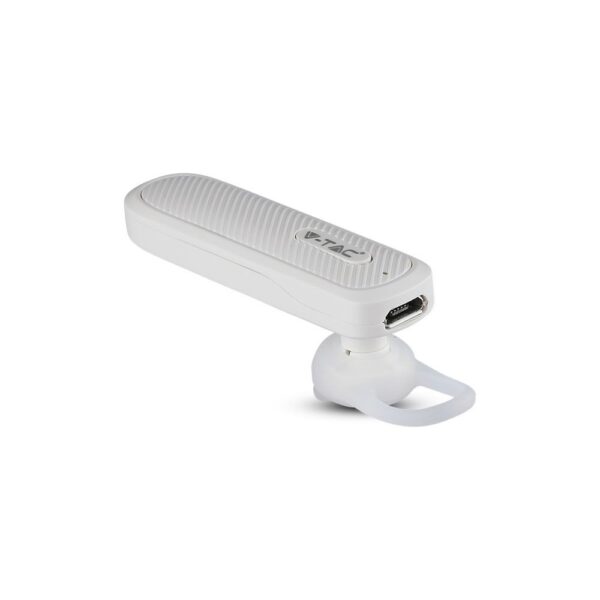 Ασύρματο Ακουστικό Bluetooth Handsfree V-TAC Λευκό – 7701