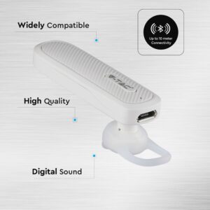 Ασύρματο Ακουστικό Bluetooth Handsfree V-TAC Λευκό – 7701